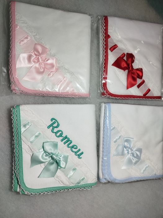 Fralda 100% algodão com bordado personalizado