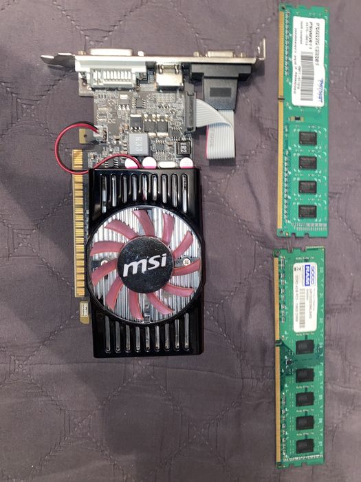 Karta graficzna MSI N620GT-MD2GD3/LP i 2 pamieci ddr