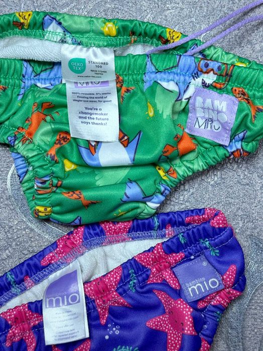 Плавки дитячі 12-24 місяці 92 см зріст Bambino Mio стильні яскраві море пляж басейн трусики для плавання унісекс для хлопчика дівчинки 80% бавовна