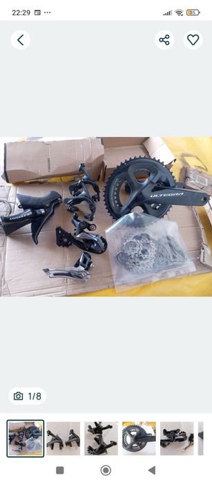 J-bikes bicicletas e componentes Grupo Ultegra R800 travões/Pedaleira/Desviadores/Manetes/corrente/Cassete