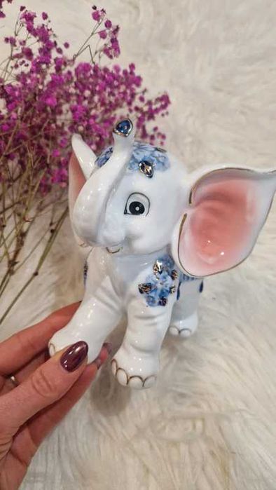 Figurka słoń porcelanowy