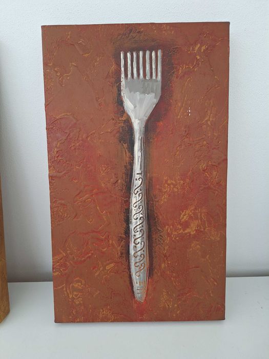 Tríptico de Quadros para Cozinha / Sala de Jantar (50x30 cm)