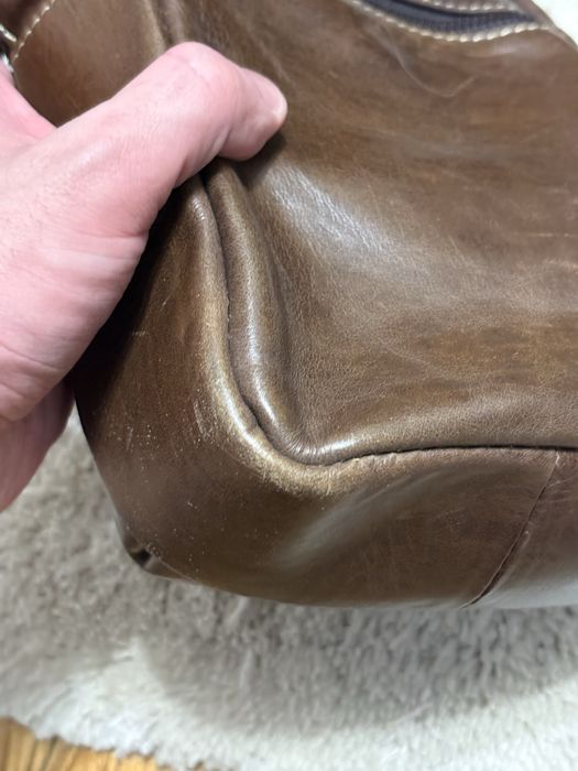 Кожаная мужская сумка нагрудная BullCaptain