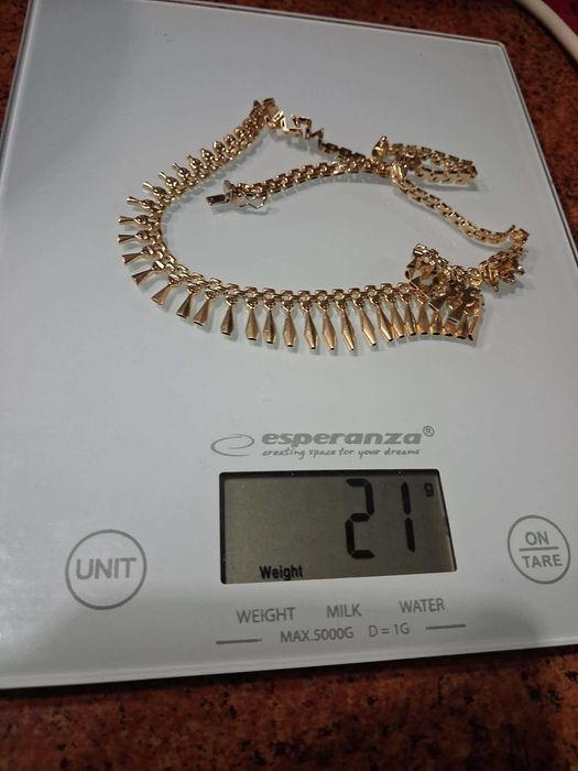 Złota kolia 14 k  próby 585