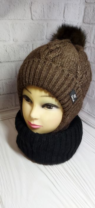 Набори дитячі зимові шапки і хомут