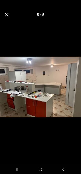 Lada sklepu biala z dwoma stanowiskami przód biały stan bardzo dobry