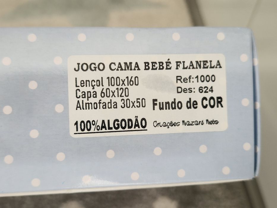 Jogo lencois berço/protetor berço