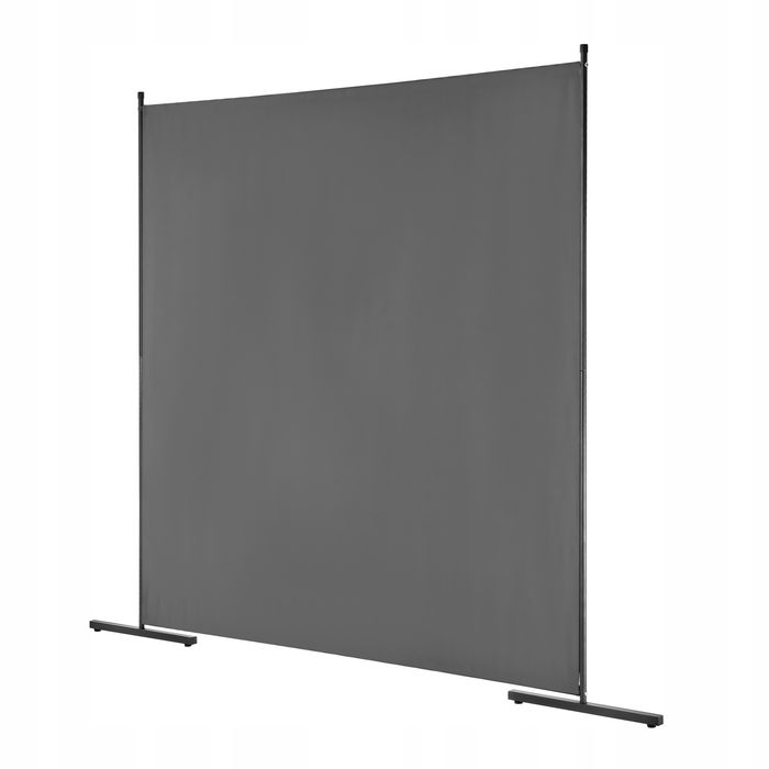 VEVOR ściana działowa 1 panel 180 cm szara solidna rama oxford