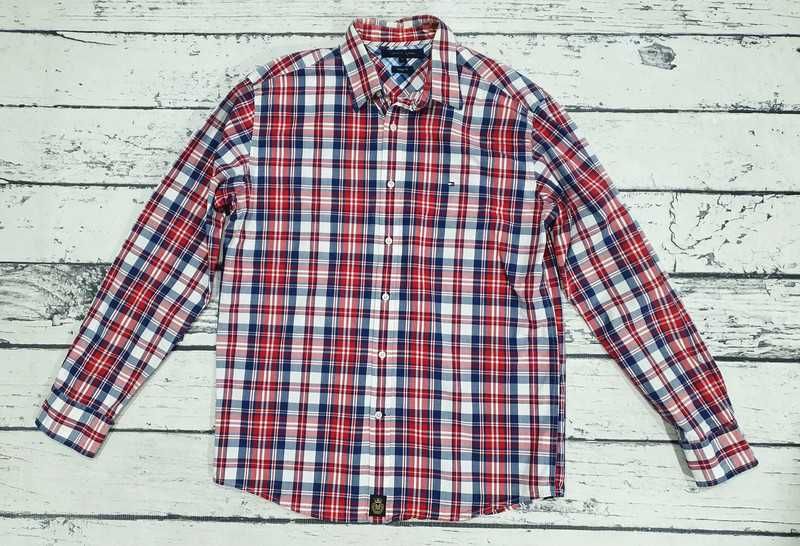 Tommy Hilfiger * vintage fit * koszula * kratka * męska * idealna * L