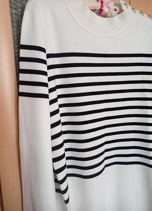 Брендовый свитер в полоску karl lagerfeld