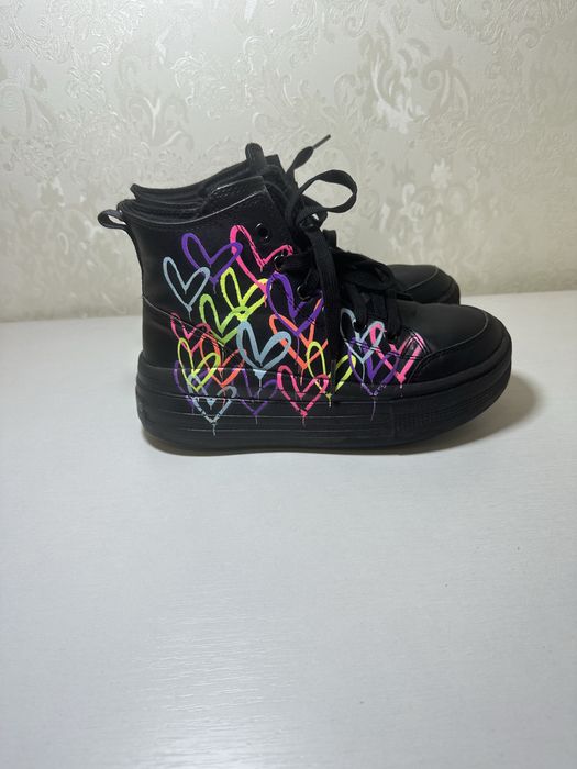 Дитячі черевики кросівки SKECHERS високі ботинки для дівчинки весна весняні