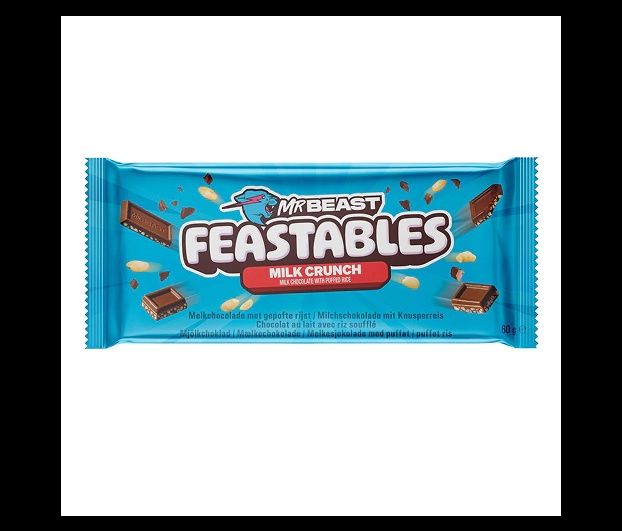 Feastables with PUFFED RICE, Mr Beast шоколад 60г
