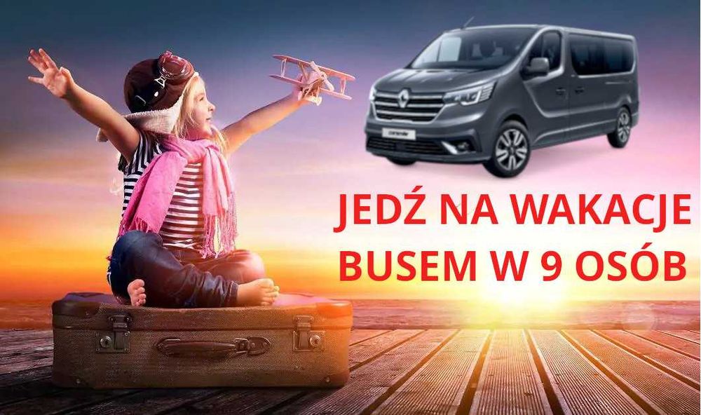 Renault Trafic 9 osobowy na wynajem także z kierowcą Ostatnie terminy
