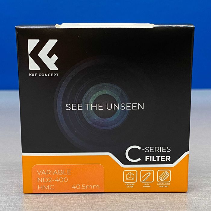 K&F Concept C-Series ND2-400 (Filtro ND Variável) - 40.5mm - SELADO