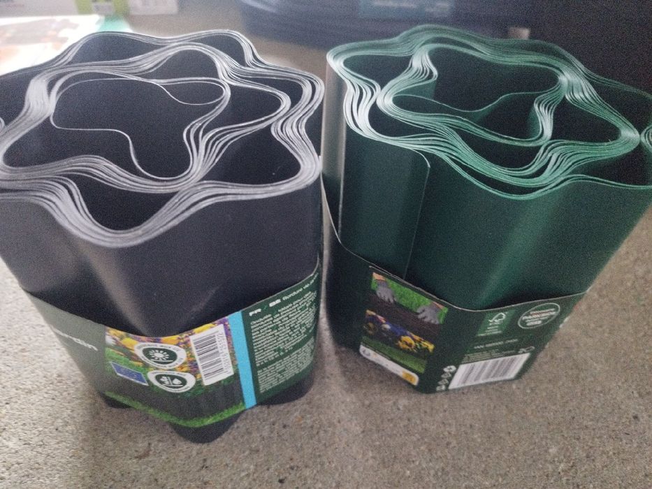 Obrzeże trawnikowe falowane z PVC PARKSIDE zielone 15cm 9M DŁUGOŚCI