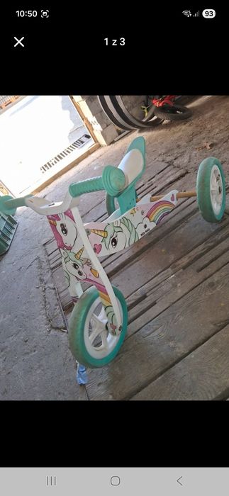 Rowerek biegowy dla dzieci drewniany