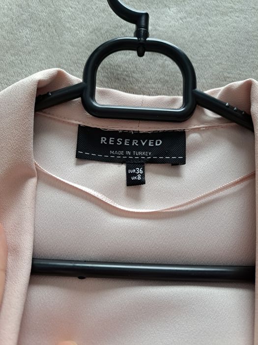 Marynarka żakiet letni pastelowy róż luźny krój oversize