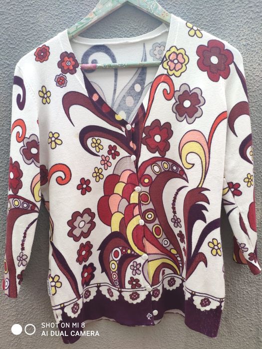 Casaco malha de seda estilista Augustus