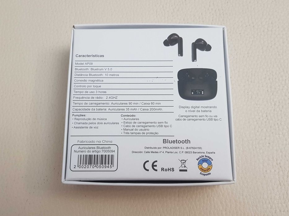 Phones auriculares sem fios estilo Airpods Buds Samsung Sony NOVOS