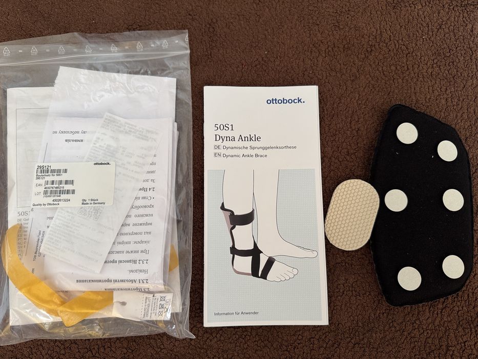 Правий 36 р-р ортез лонгет Гомілковостопний Ottobock Dyna Ankle 50s1