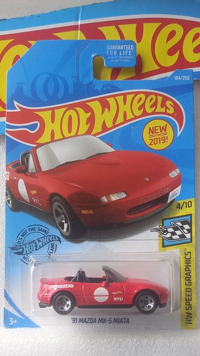 91 mazda mx-5 miata hot wheels