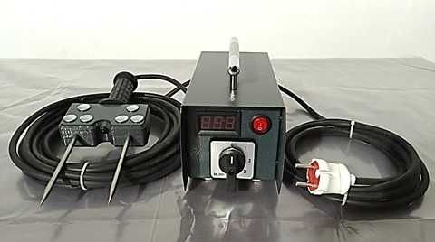 Пристрій для оглушення свиней під час забою