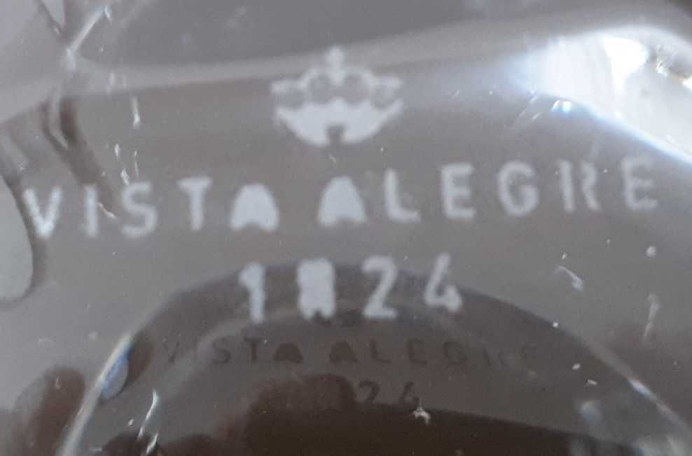 Garrafa em cristal marca Vista Alegre sem uso