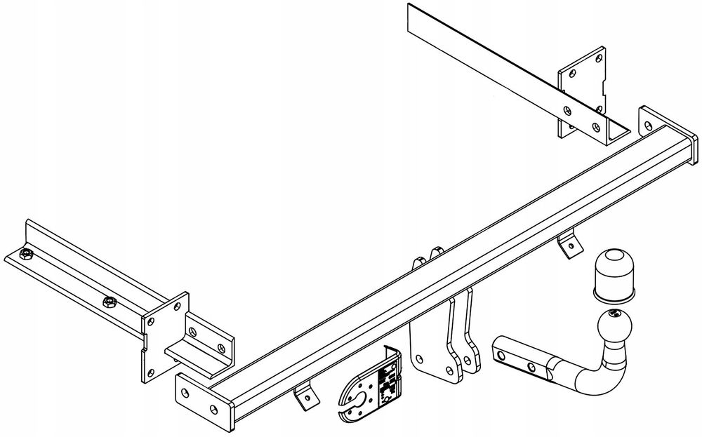 hak holowniczy + moduł 7pin ford mondeo mk4 2007 - 2014 2120kg