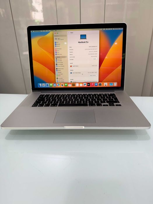 Macbook pro Retina 15” de  2014 intel i7 16GB RAM 500GB SSD IOS Ventura