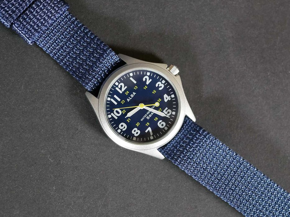 Seiko ALBA AQPK402 Ø35.5мм NAVY