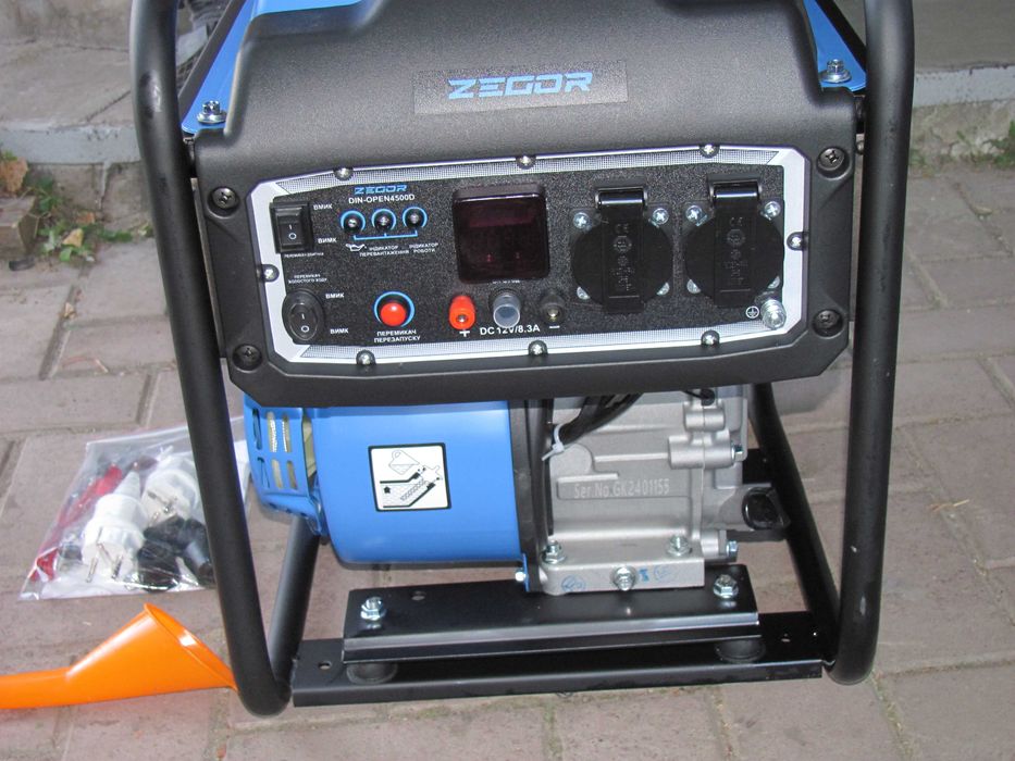Генератор інверторний бензин/газ ZEGOR DIN OPEN 4500D 4,5кВт
