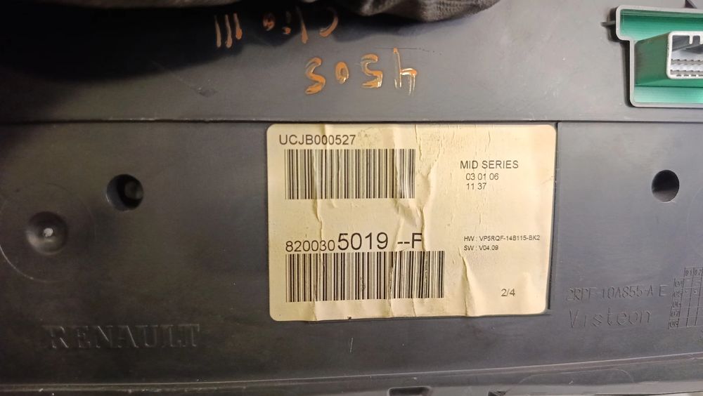 Quadrante / painel de instrumentos RENAULT Clio III (BR0/1, CR0/1)