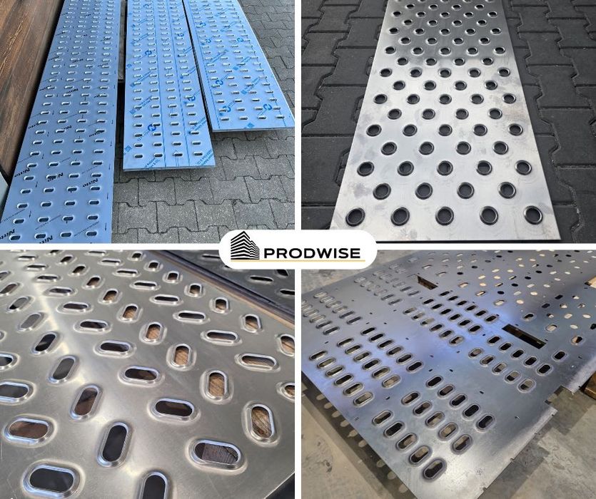 Blacha aluminiowa otworowana perforowana Lohr 2m / 2,5m / 3m / PRODUCENT (pod wymiar) WYSYŁKA EU na najazdy autolawety / lawety / przyczepy / zabudowy