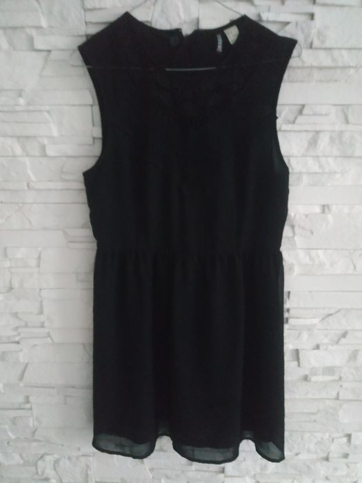 H&M sukienka czarna mini 40
