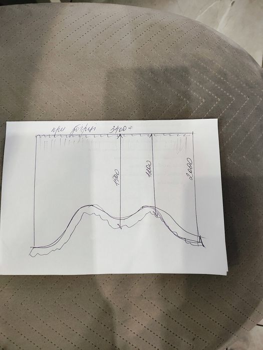 Штора Прованс синя