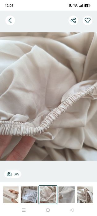 Prześcieradło z gumką 140x200x30 z naturalnego jedwabiu morwowegoo