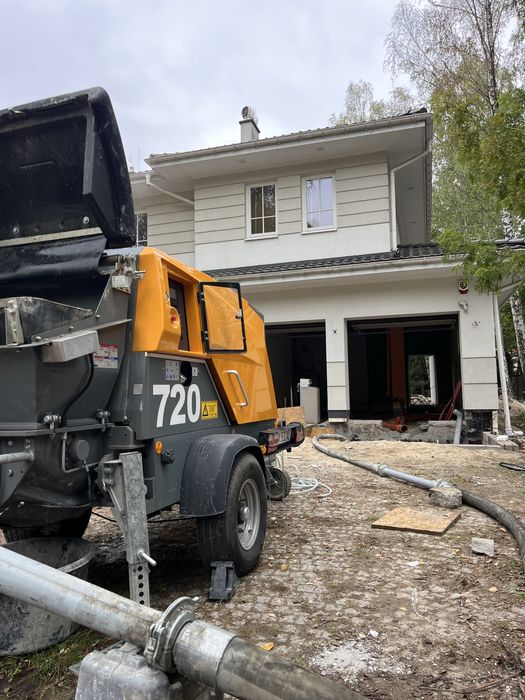 Pompowanie betonu, pompa do betonu, posadzki przemysłowe