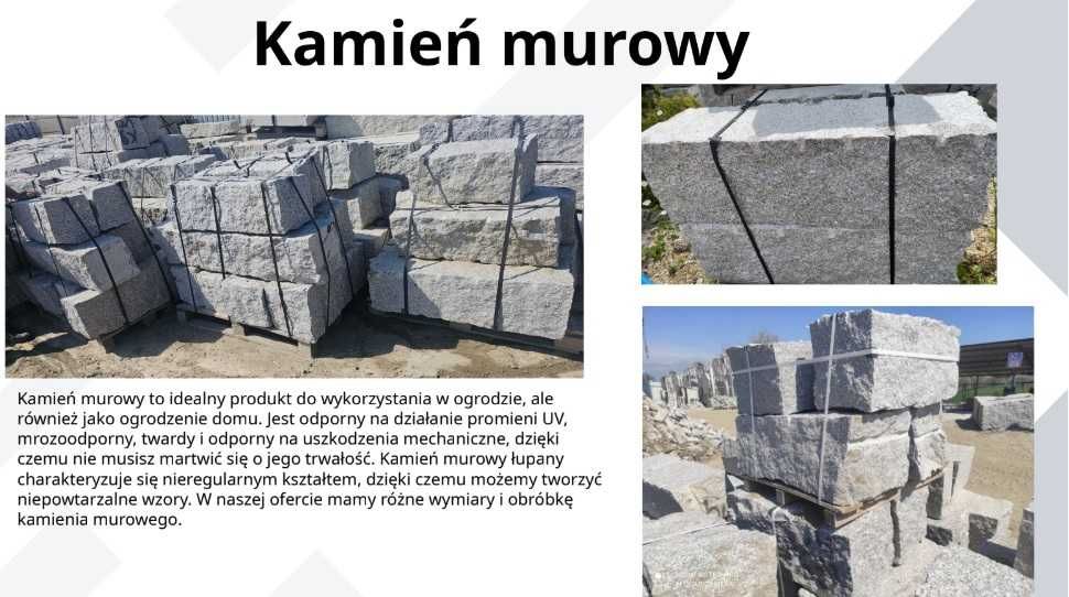 Płyta płyty nakrywy palisady kostka granitowe granit strzegom bloki opornik strzegomski ze strzegomia polski granit szary ścieżka chodnik schody