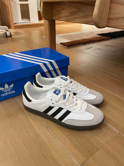 Nowe buty Adidas Samba OG White Black roz.40