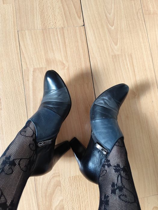 Buty skóra skórzane Lasocki botki uzywane