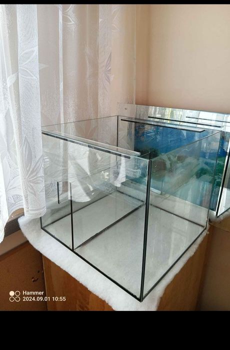 Zestaw pod akwarium morskie (akwarium sump szafka dębowa stelaż i inne