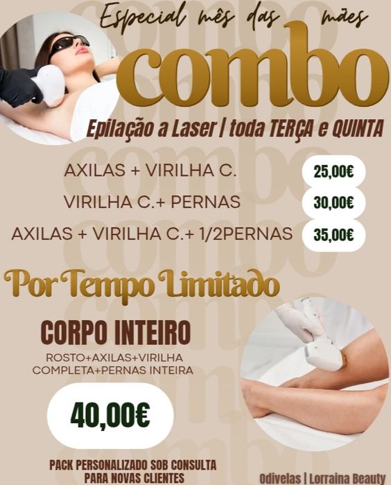 Depilação a laser e limpeza de pele