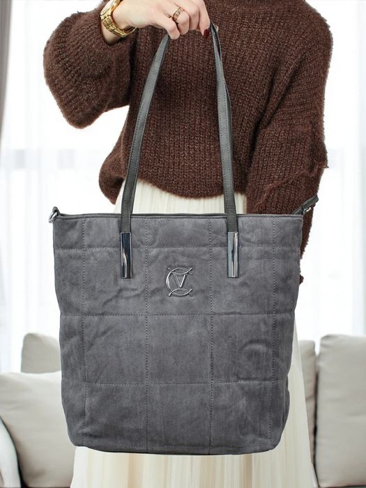 Torebka damska eko zamsz