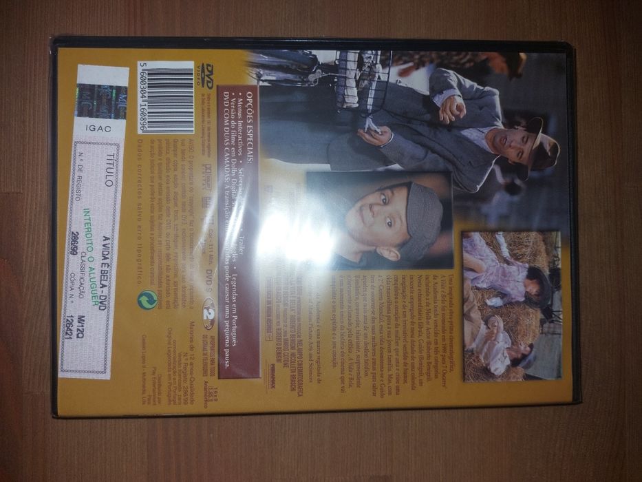 DVD NOVO e SELADO - " A Vida é Bela " Roberto Benigni