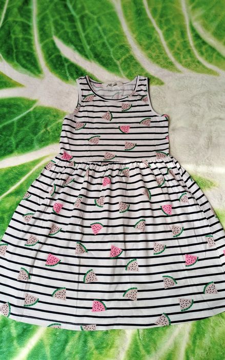 Sukienka w arbuzy H&M rozmiar 122/128