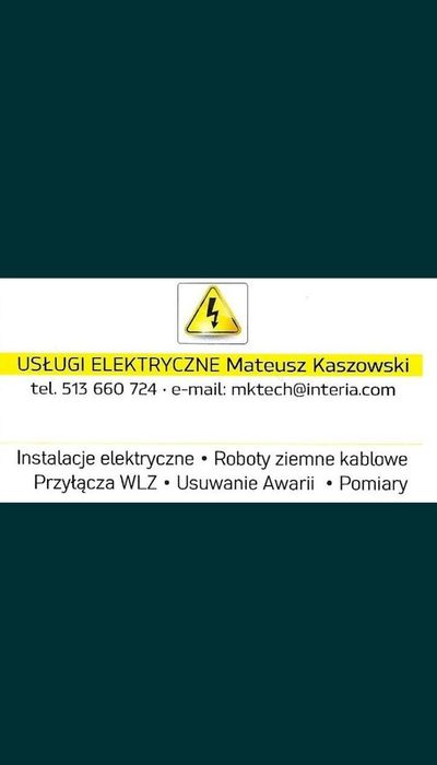 ELEKTRYK  Instalacje elektryczne/teletechniczne Przyłącza WLZ Pomiary