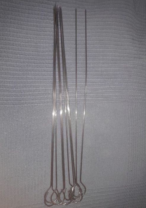 Conjunto de 10 Espetos para Fogueira/Churrasco