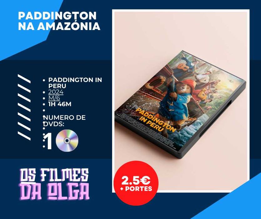dvd filme "Paddington in Peru"