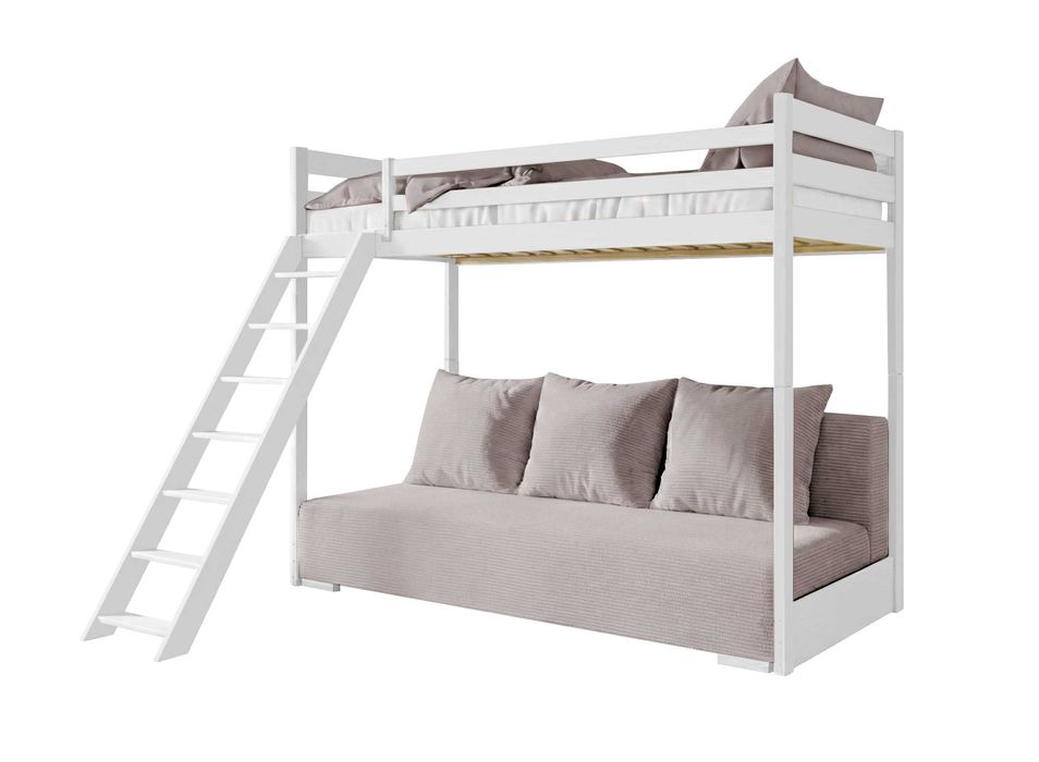Łóżko piętrowe z rozkładaną kanapą za niecałe 50% ceny nowego SOFINO 90x200 i 140x200
