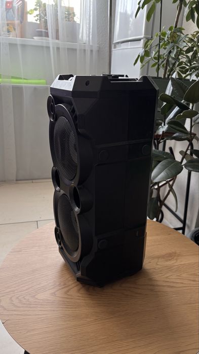 Портативна Bluetooth акустична система Sven PS-550 Black з підсвічуванням для караоке 36Вт, 4 динаміка